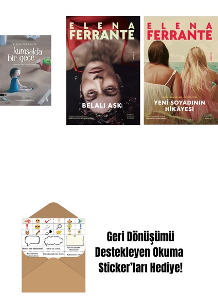 Kumsalda Bir Gece + Belalı Aşk + Yeni Soyadının Hikâyesi + Okuma Sticker'ları