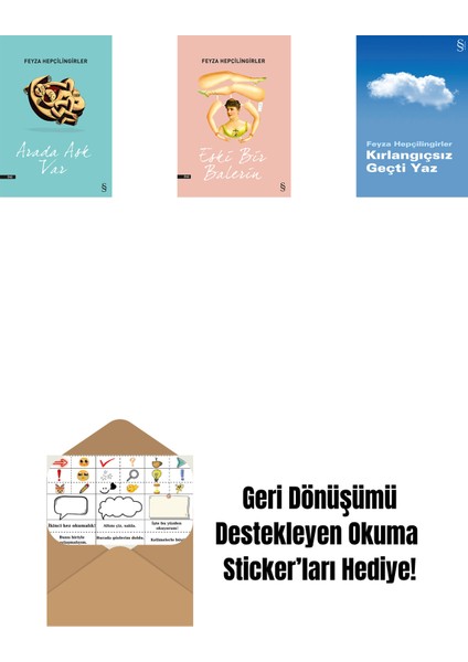 Arada Aşk Var + Eski Bir Balerin + Kırlangıçsız Geçti Yaz + Okuma Sticker'ları
