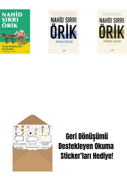 Vatan Beldelerine Seyahatler + Ankara Yazıları + Istanbul Yazıları + Okuma Sticker'ları