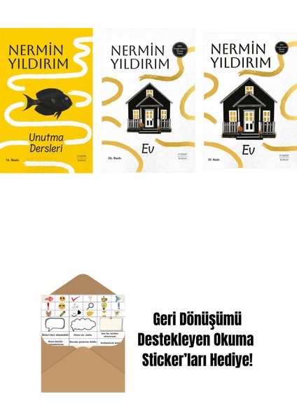 Unutma Dersleri (Ciltli) + Ev (Ciltli) + Ev + Okuma Sticker'ları