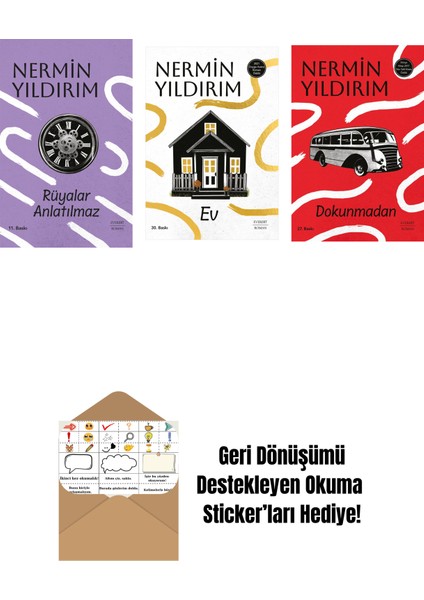 Rüyalar Anlatılmaz (Ciltli) + Ev + Dokunmadan + Okuma Sticker'ları