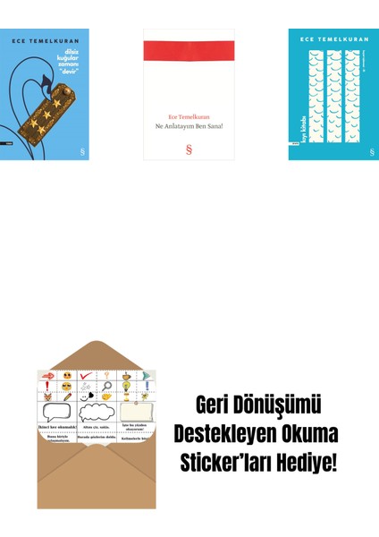 Dilsiz Kuğular Zamanı “devir” + Ne Anlatayım Ben Sana! + Kıyı Kitabı + Okuma Sticker'ları