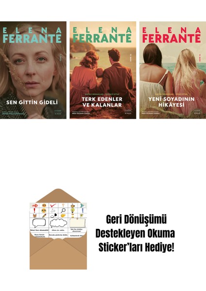 Sen Gittin Gideli + Terk Edenler ve Kalanlar + Yeni Soyadının Hikâyesi + Okuma Sticker'ları