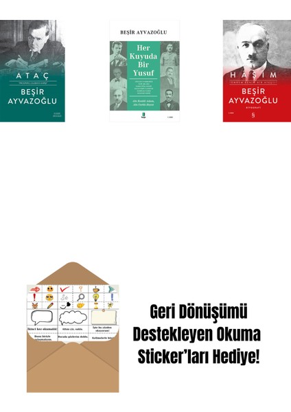 Ataç (Ciltli) + Her Kuyuda Bir Yusuf + Haşim (Ciltli) + Okuma Sticker'ları