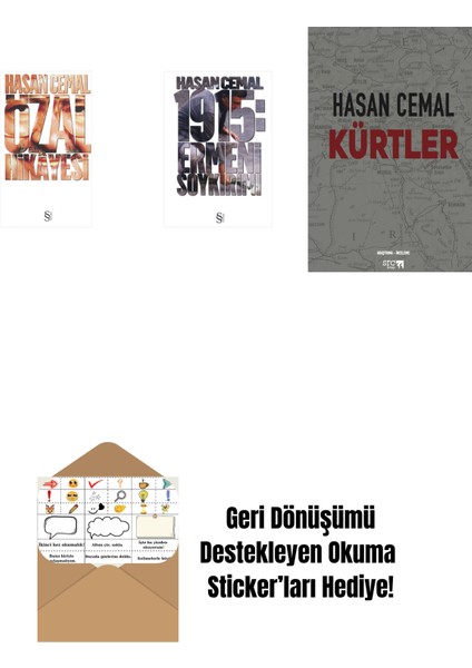 Özal Hikâyesi + 1915: Ermeni Soykırımı + Kürtler + Okuma Sticker'ları