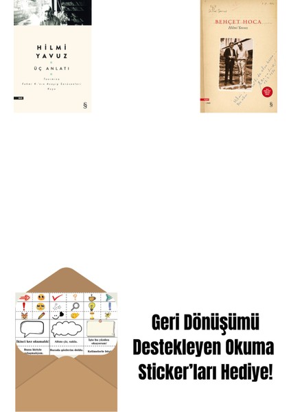 Üç Anlatı + Behçet Hoca + Okuma Sticker'ları