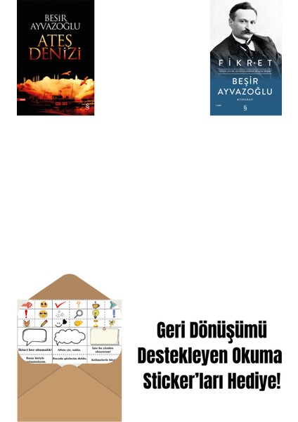 Ateş Denizi + Fikret (Ciltli) + Okuma Sticker'ları