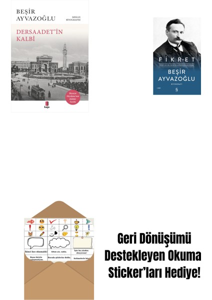 Dersaadet’i̇n Kalbi + Fikret (Ciltli) + Okuma Sticker'ları