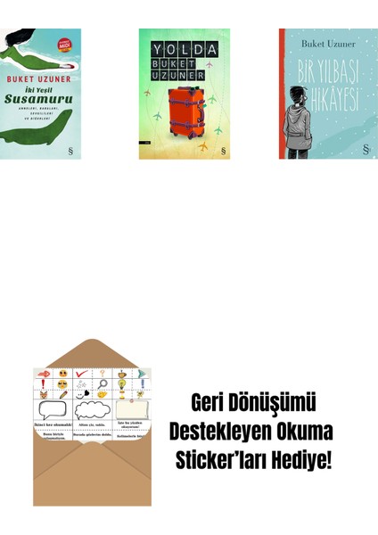 Iki Yeşil Su Susamuru (Midi Boy) + Yolda + Bir Yılbaşı Hikâyesi + Okuma Sticker'ları