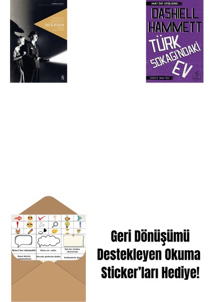 Ince Adam + Türk Sokağındaki Ev (Cep Boy) + Okuma Sticker'ları