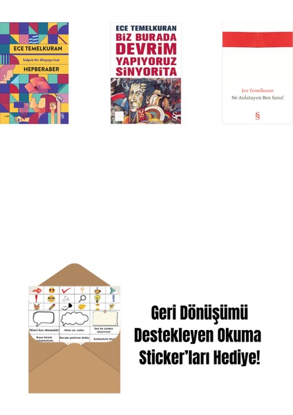 Hepberaber + Biz Burada Devrim Yapıyoruz Sinyorita (Cep Boy) + Ne Anlatayım Ben Sana! + Okuma Sticker'ları