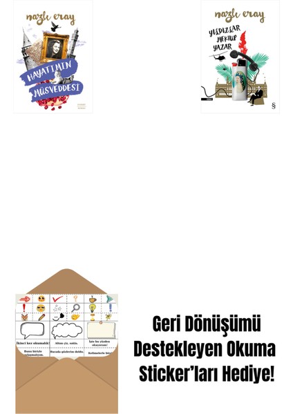 Hayatımın Müsveddesi + Yıldızlar Mektup Yazar + Okuma Sticker'ları