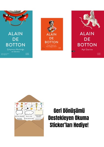 Çalışmanın Mutluluğu ve Sıkıntısı + Proust Yaşamınızı Nasıl Değiştirebilir? + Aşk Üzerine + Okuma Sticker'ları
