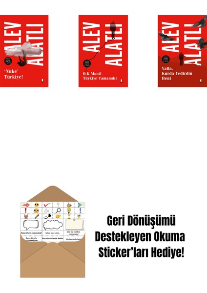 Nuke Türkiye + O.k. Musti Türkiye Tamamdır + Valla Kurda Yedirdin Beni + Okuma Sticker'ları