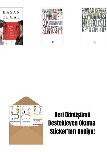 Hayat Işte Böyle Geçip Gidiyor + Cumhuriyet'i Çok Sevmiştim ! + Demokrasi Korkusu + Okuma Sticker'ları
