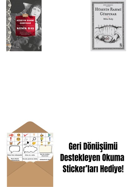 Kesik Baş (Günümüz Türkçesiyle) + Billur Kalp + Okuma Sticker'ları