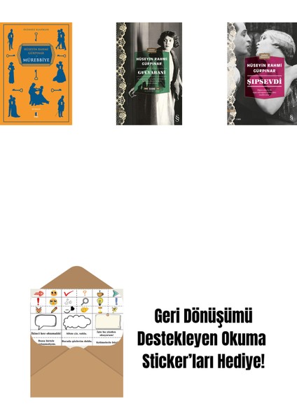 Mürebbiye + Gulyabani (Cep Boy) + Şıpsevdi (Günümüz Türkçesiyle) + Okuma Sticker'ları