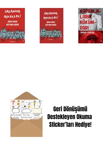 Salamina Askerleri (Çizgi Roman) + Salamina Askerleri (Çizgi Roman - Ciltli) + Karanlıkların Hükümdarı + Okuma Sticker'ları