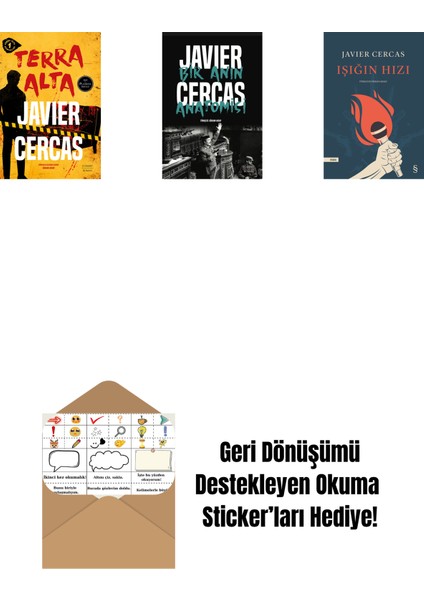 Terra Alta + Bir Anın Anatomisi + Işığın Hızı + Okuma Sticker'ları