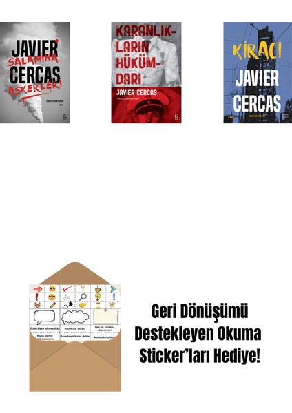 Salamina Askerleri (Ciltli) + Karanlıkların Hükümdarı + Kiracı + Okuma Sticker'ları
