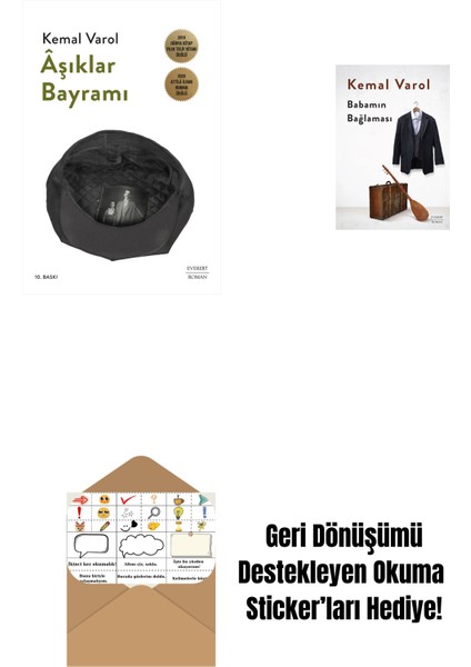Âşıklar Bayramı + Babamın Bağlaması (Ciltli) + Okuma Sticker'ları