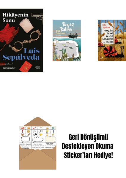 Hikâyenin Sonu + Beyaz Balina + Yavaşlığın Önemini Anlayan Salyangozun Hikayesi + Okuma Sticker'ları