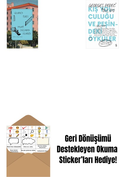Yaşam Kullanma Kılavuzu + Kış Yolculuğu ve Peşindeki Öyküler + Okuma Sticker'ları