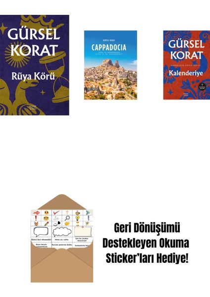 Rüya Körü + Cappadocia (Ciltli) + Kalenderiye + Okuma Sticker'ları
