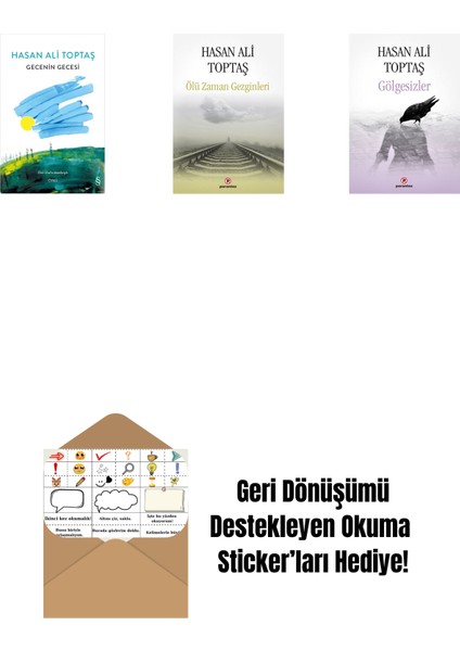 Gecenin Gecesi (Ciltli) + Ölü Zaman Gezginleri + Gölgesizler + Okuma Sticker'ları