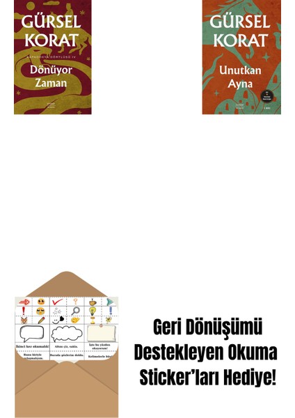 Dönüyor Zaman + Unutkan Ayna + Okuma Sticker'ları