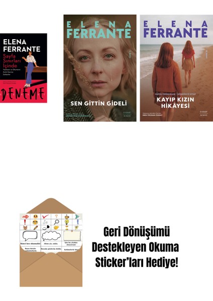 Sayfa Sınırları Içinde + Sen Gittin Gideli + Kayıp Kızın Hikayesi + Okuma Sticker'ları