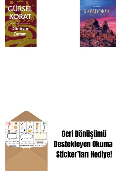 Dönüyor Zaman + Kapadokya (Ciltli) + Okuma Sticker'ları