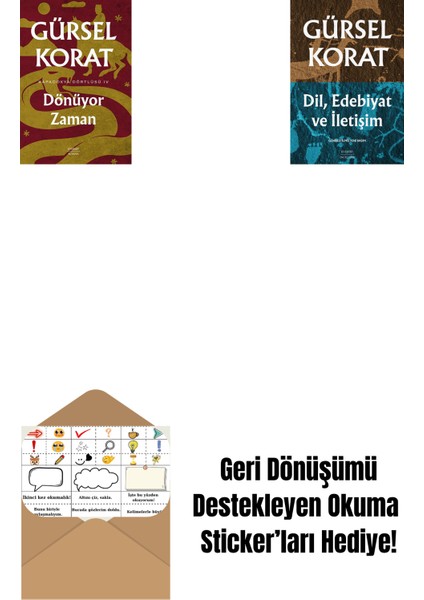 Dönüyor Zaman + Dil, Edebiyat ve Iletişim + Okuma Sticker'ları