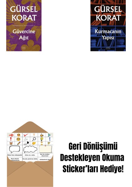 Güvercine Ağıt + Kurmacanın Yapısı + Okuma Sticker'ları