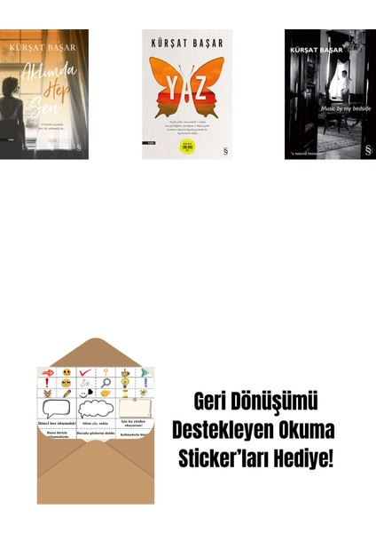 Aklımda Hep Sen + Yaz + Music By My Bedside + Okuma Sticker'ları