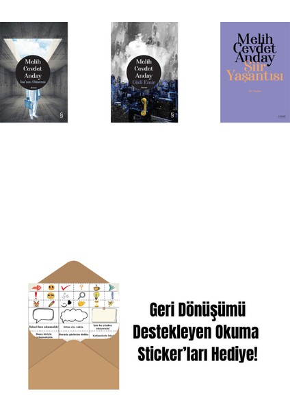 Isa’nın Güncesi (Ciltli) + Gizli Emir (Ciltli) + Şiir Yaşantısı - Şiir Yazıları + Okuma Sticker'ları