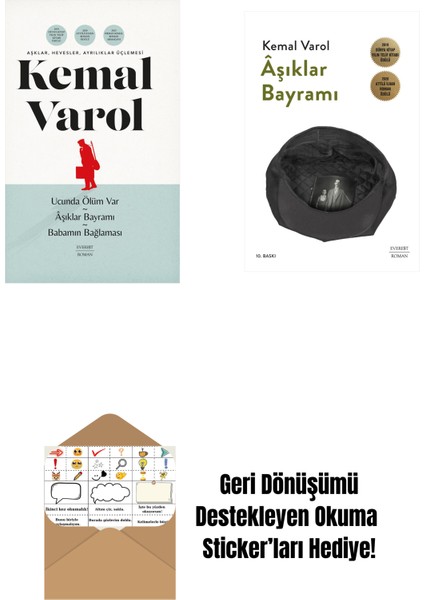 Aşklar, Hevesler, Ayrılıklar Üçlemesi (Ciltli) + Âşıklar Bayramı + Okuma Sticker'ları
