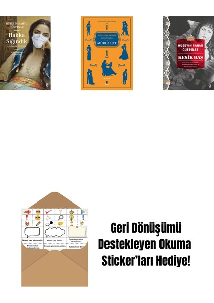Hakka Sığındık + Mürebbiye + Kesik Baş (Günümüz Türkçesiyle) + Okuma Sticker'ları