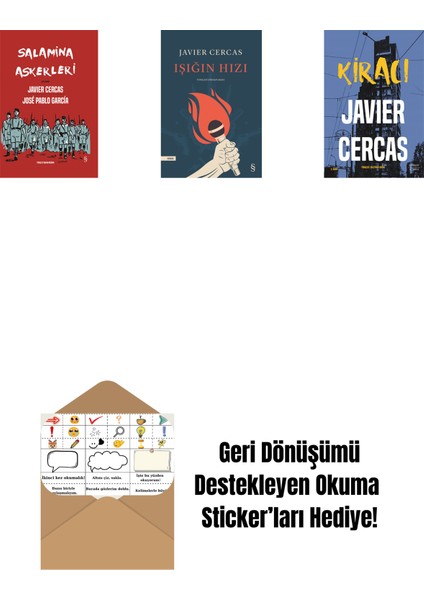 Salamina Askerleri (Çizgi Roman - Ciltli) + Işığın Hızı + Kiracı + Okuma Sticker'ları