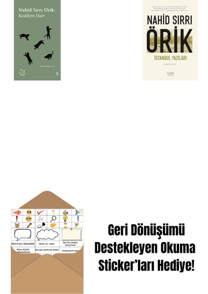 Everest Açıkhava 29 - Kedilere Dair + Istanbul Yazıları + Okuma Sticker'ları