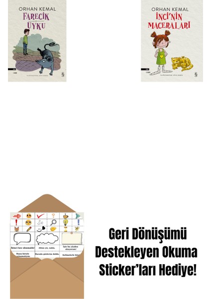 Farecik Uyku + Inci'nin Maceraları + Okuma Sticker'ları
