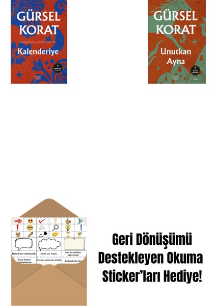 Kalenderiye + Unutkan Ayna + Okuma Sticker'ları