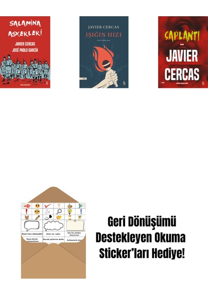 Salamina Askerleri (Çizgi Roman) + Işığın Hızı + Saplantı + Okuma Sticker'ları