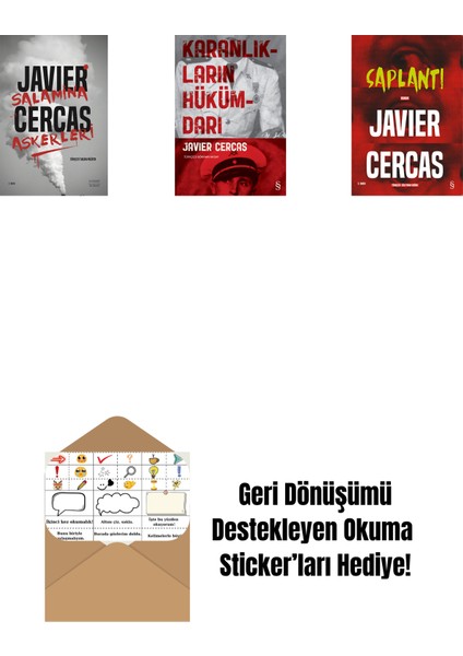 Salamina Askerleri + Karanlıkların Hükümdarı + Saplantı + Okuma Sticker'ları