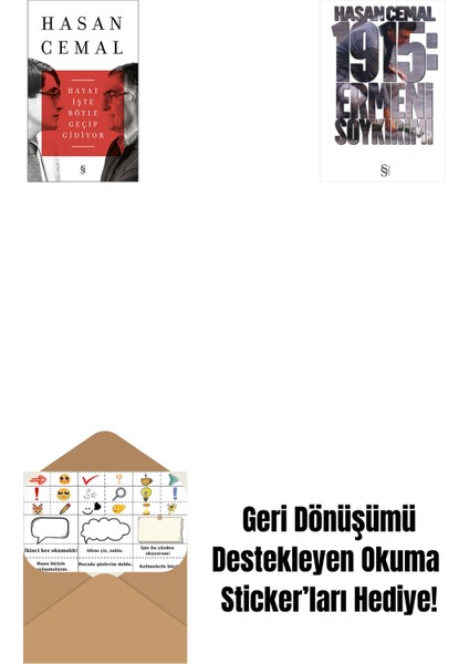 Hayat Işte Böyle Geçip Gidiyor + 1915: Ermeni Soykırımı + Okuma Sticker'ları