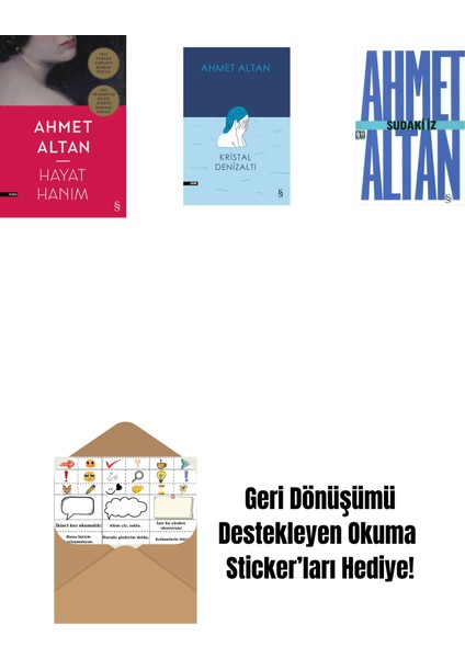 Hayat Hanım + Kristal Denizaltı + Sudaki Iz (Cep Boy) + Okuma Sticker'ları