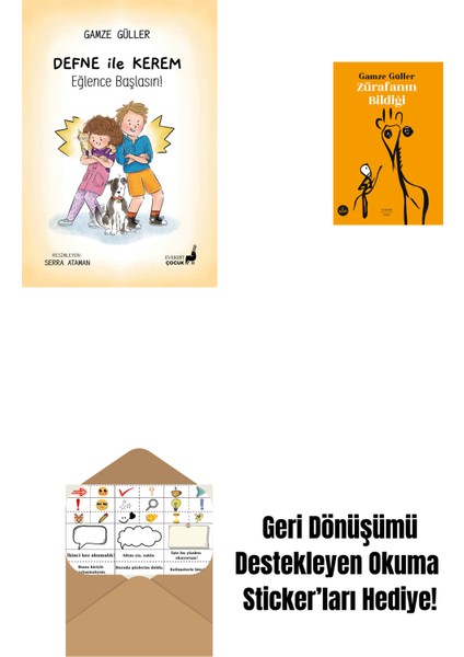 Defne ile Kerem Eğlence Başlasın ! + Zürafanın Bildiği + Okuma Sticker'ları
