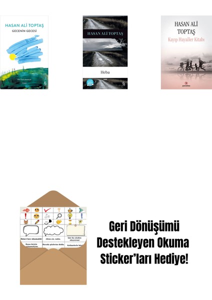 Gecenin Gecesi (Ciltli) + Heba (Midi Boy) + Kayıp Hayaller Kitabı + Okuma Sticker'ları