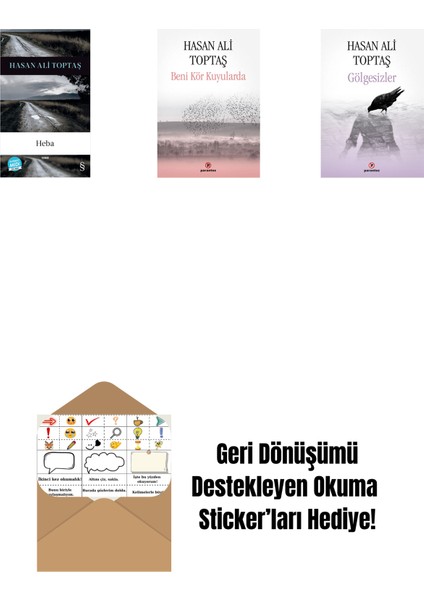 Heba (Midi Boy) + Beni Kör Kuyularda + Gölgesizler + Okuma Sticker'ları