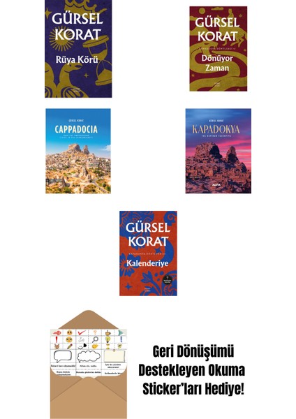 Gürsel Korat 5 Kitap Set + Okuma Sticker'ları